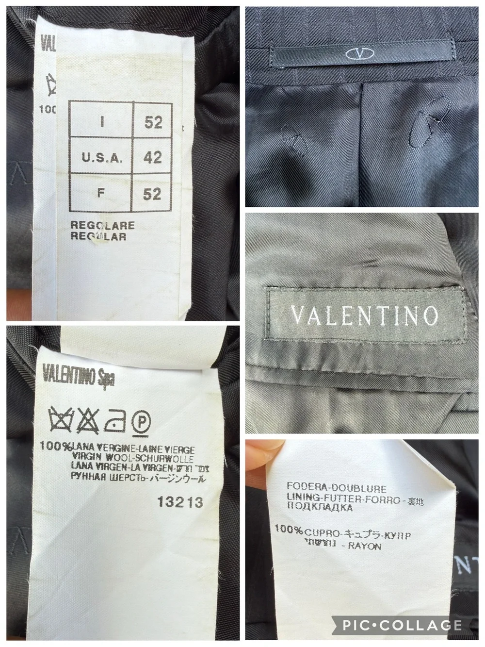 Valentino Wool Pinstripe Sport Coat Blazer size 42 R